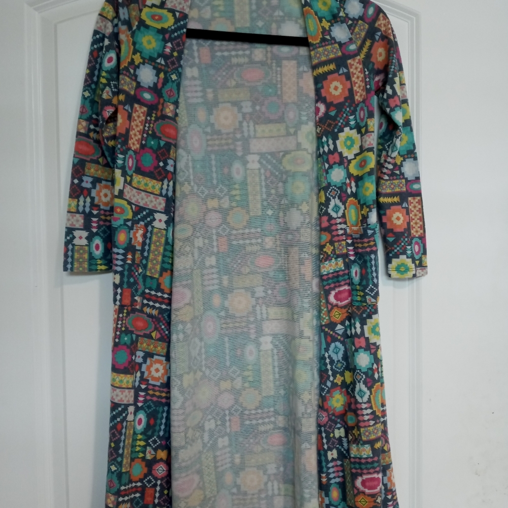 Lularoe Sariah long duster cardigan girls